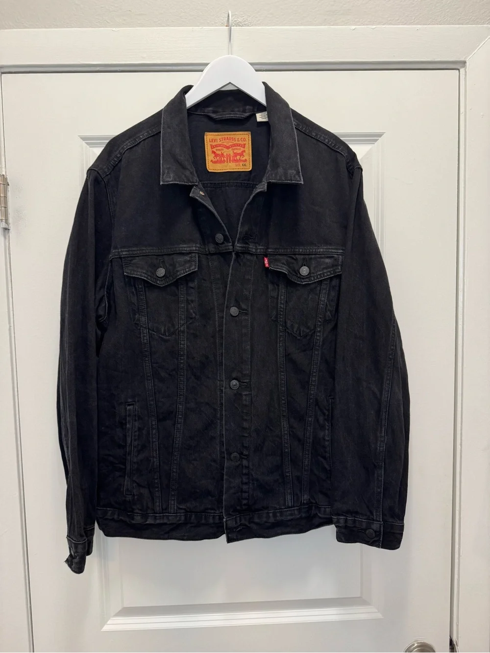Levi’s Trucker Denim Black Jacket - Picture 1 of 11
